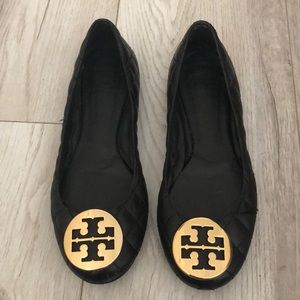 Tory Burch Black Ballet Flats